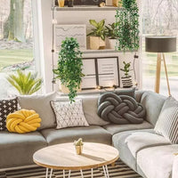 3 Pack Artificial Hanging Plants In Pots Indoor Fake Trailing Plants Home Room UK NEW