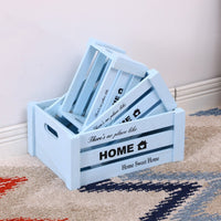 Vintage Wooden Bar Boxes Storage Rectangular Household Boxes