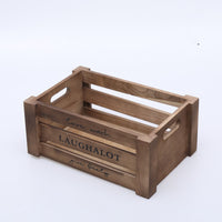 Vintage Wooden Bar Boxes Storage Rectangular Household Boxes