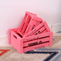 Vintage Wooden Bar Boxes Storage Rectangular Household Boxes