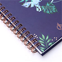 Spiral Flowers Internet Password Book With Alphabetical Tabs Logbook 140 Pages