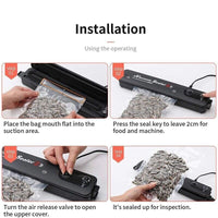 Vacuum Food Sealer Automatic Manual Sealer Dry Wet Pack Machine With 60 Bags UK