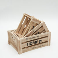 Vintage Wooden Bar Boxes Storage Rectangular Household Boxes