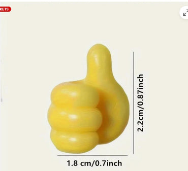 10Pcs Thumb Shape Key Hooks Multifunctional Clip Holder Small Hand Wall Hooks