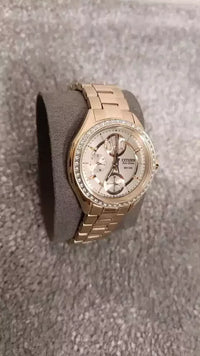 Citizen Ladies Rose Gold Plated Stainless Steel Watch