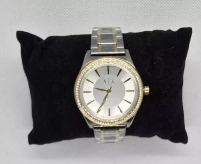 Armani Exchange Ladies Silver Stainless Steel Bracelet Watch