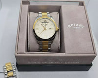 Rotary Ladies Two Tone Stainless Steel Bracelet Watch