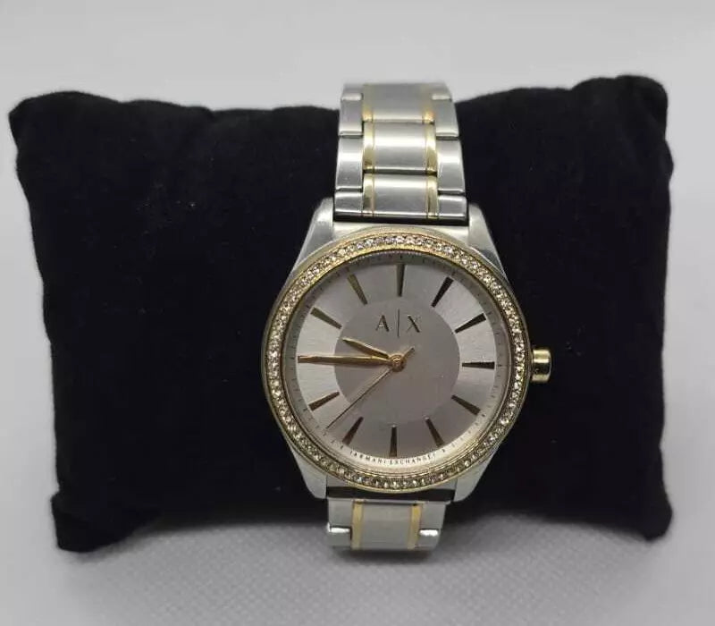 Armani Exchange Ladies Silver Stainless Steel Bracelet Watch