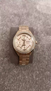 Citizen Ladies Rose Gold Plated Stainless Steel Watch